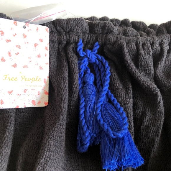 NWT Free People No More Tiers Beaded top black S - Picture 4 of 9